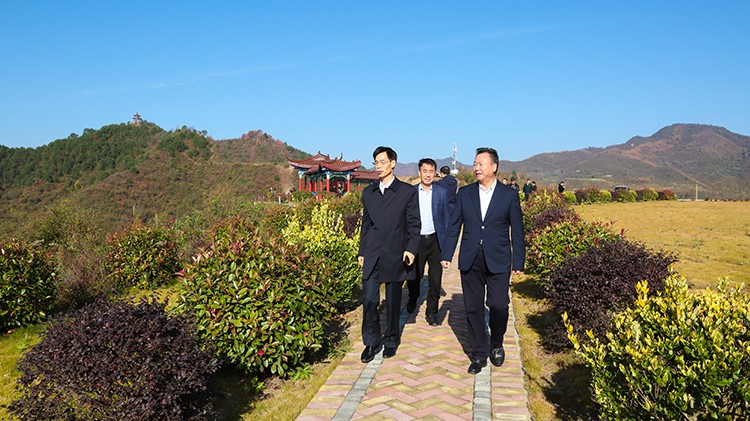 中国砂石协会会长胡幼奕莅临agingames股份考察绿色矿山建设情况